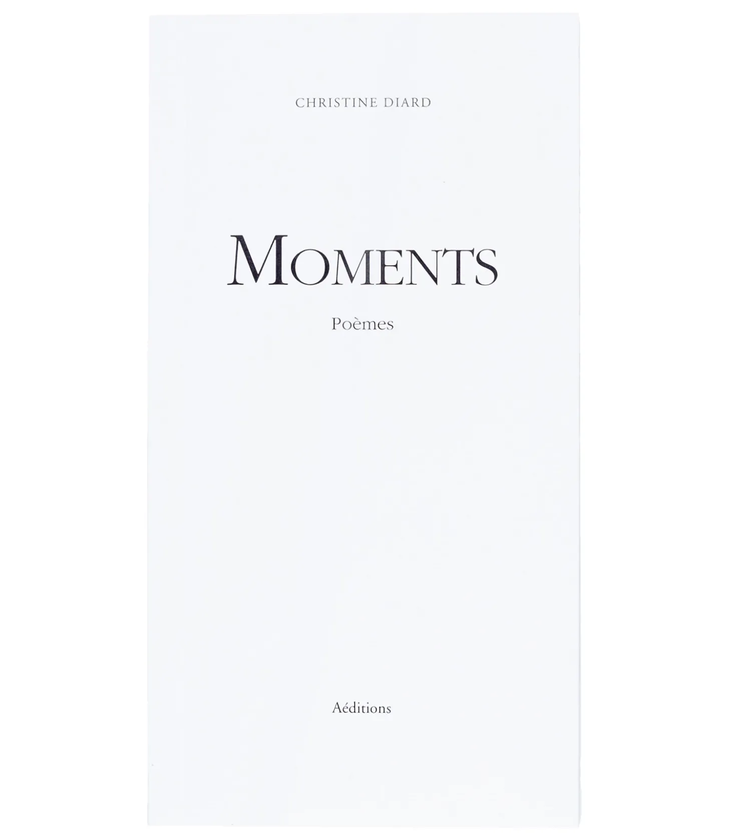 Livre Moments recueil de poèmes-Aéditions Store