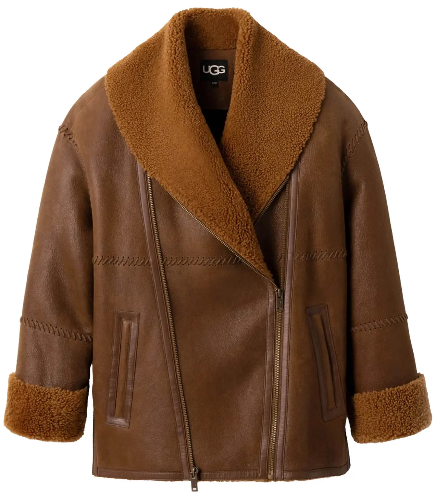 Manteau Shearling Regenerate II Cognac-UGG® Hot