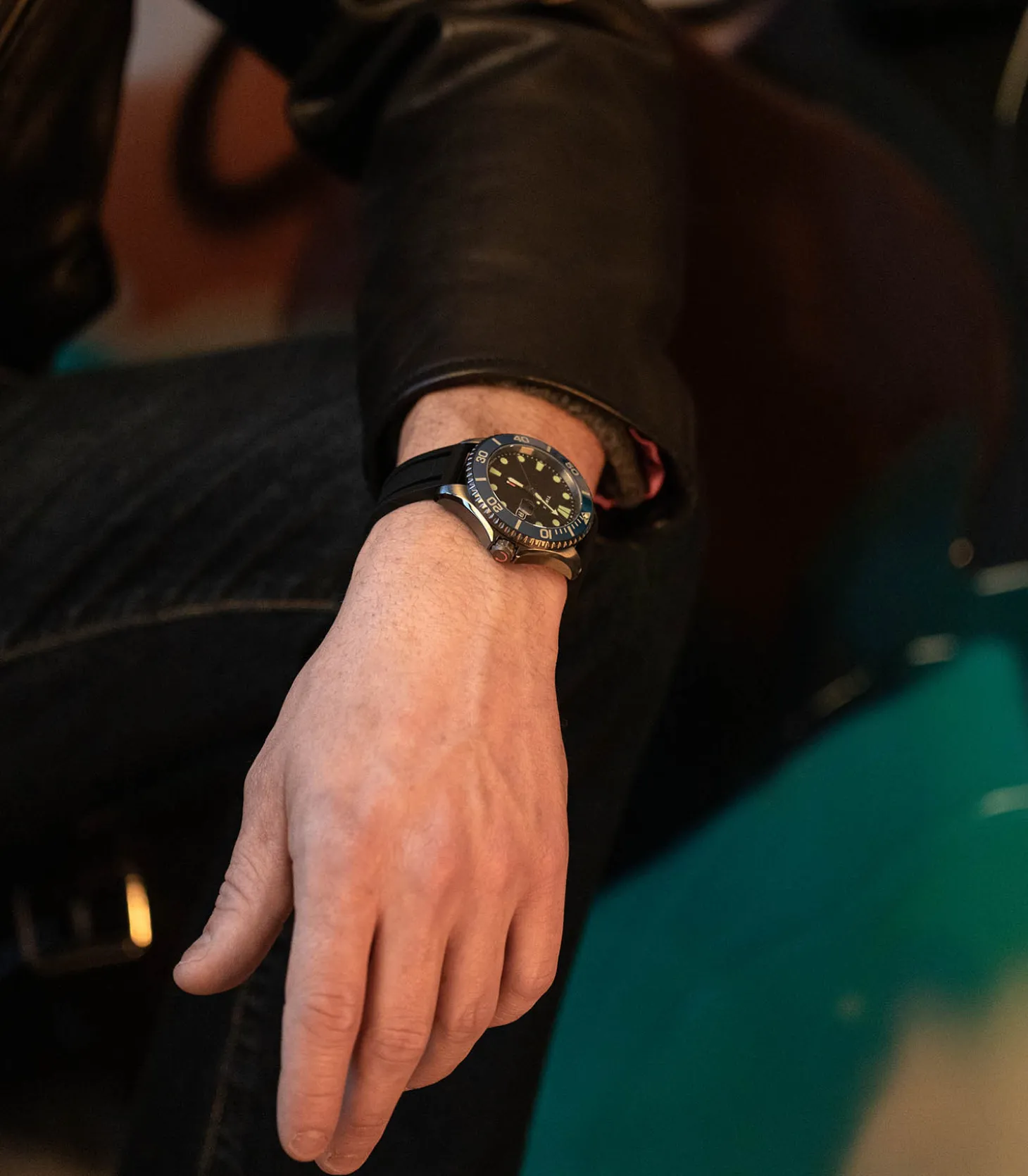 Montre Automatique Tiburon en Titane Cadran Noir et Bracelet Noir-Timex Cheap
