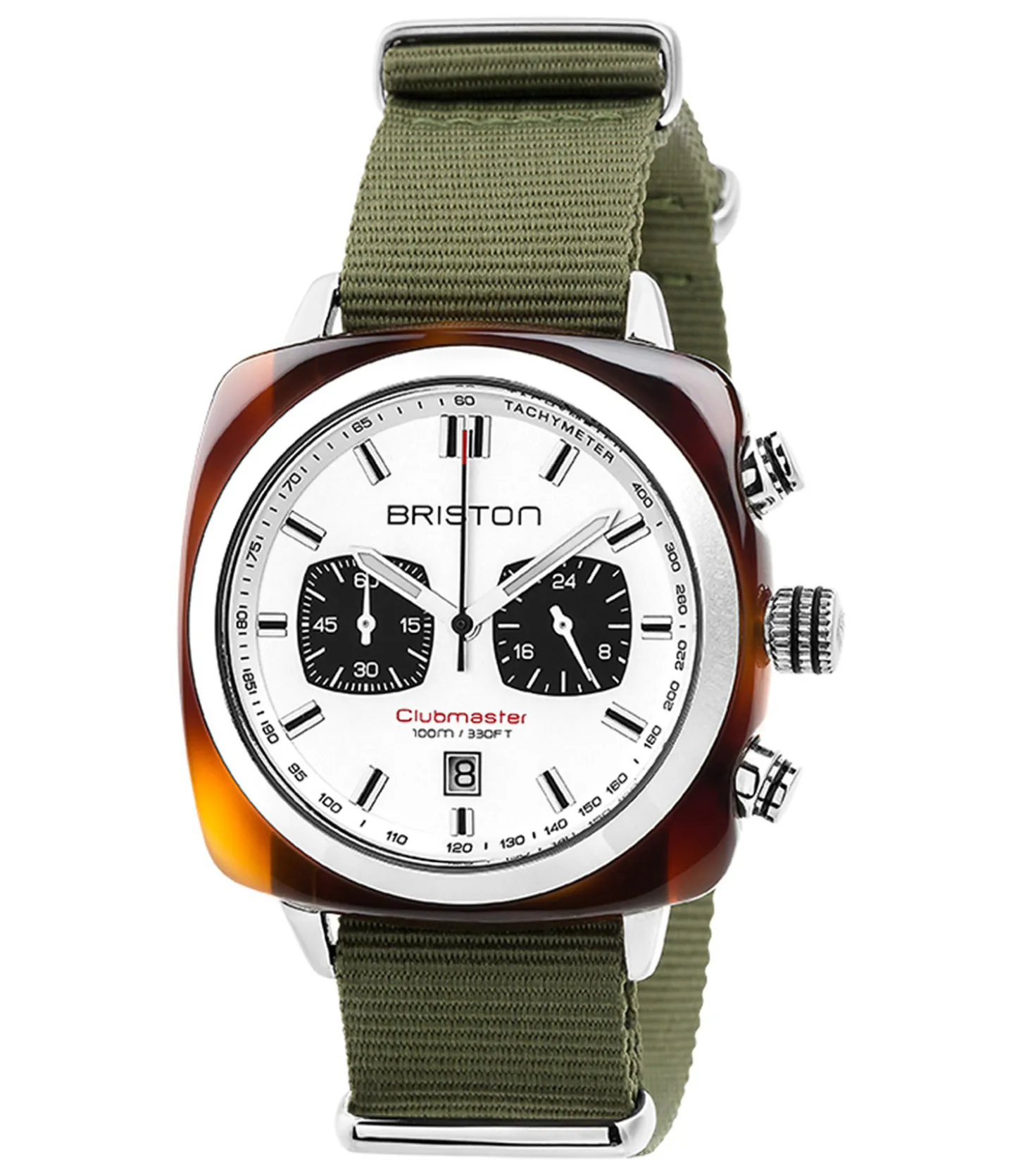 Montre Clubmaster Sport Chronographe - Ecaille/Kaki-Briston Flash Sale