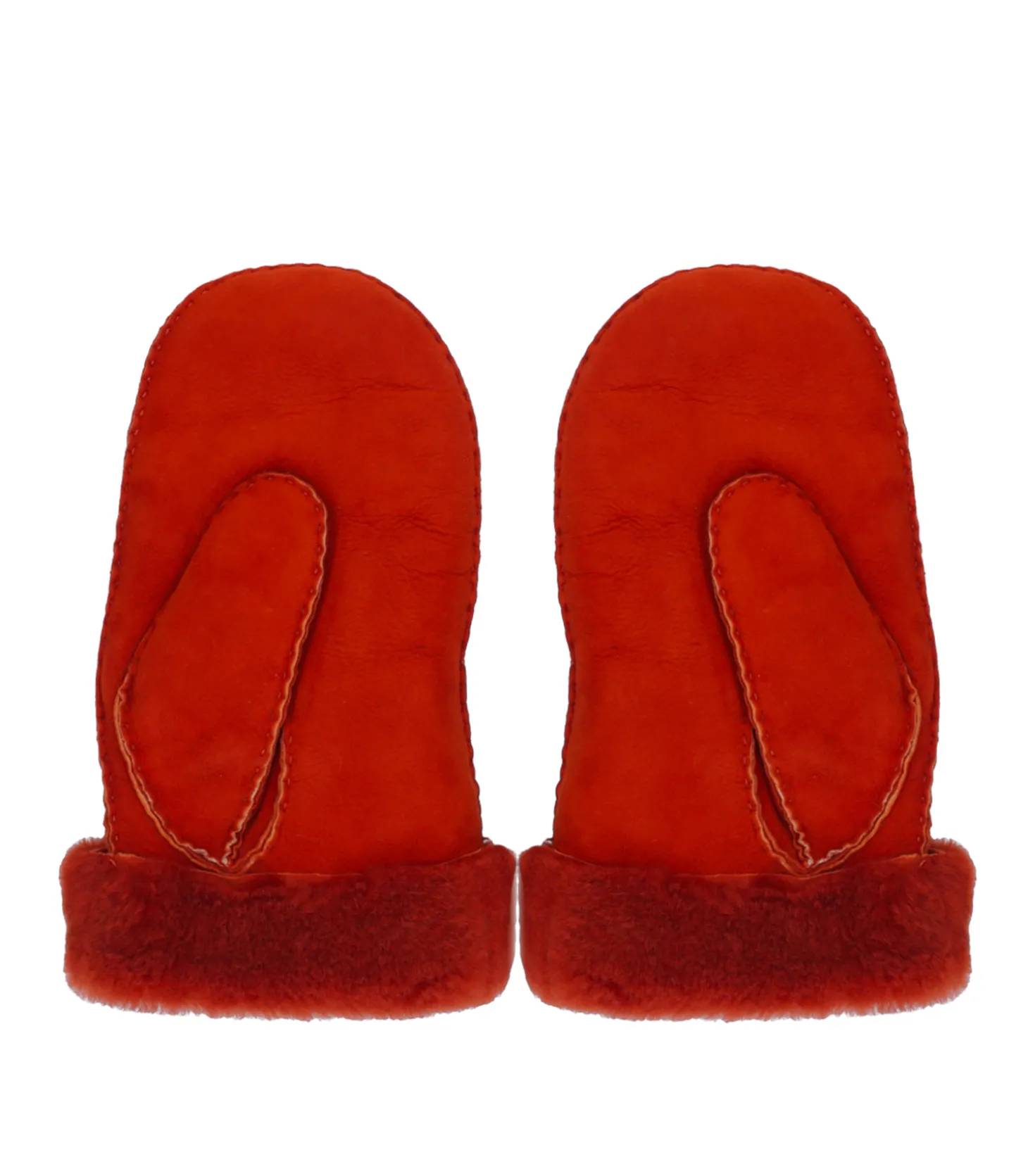 Moufles en cuir suédé Mulfi Burnt Orange-Isabel Marant Best