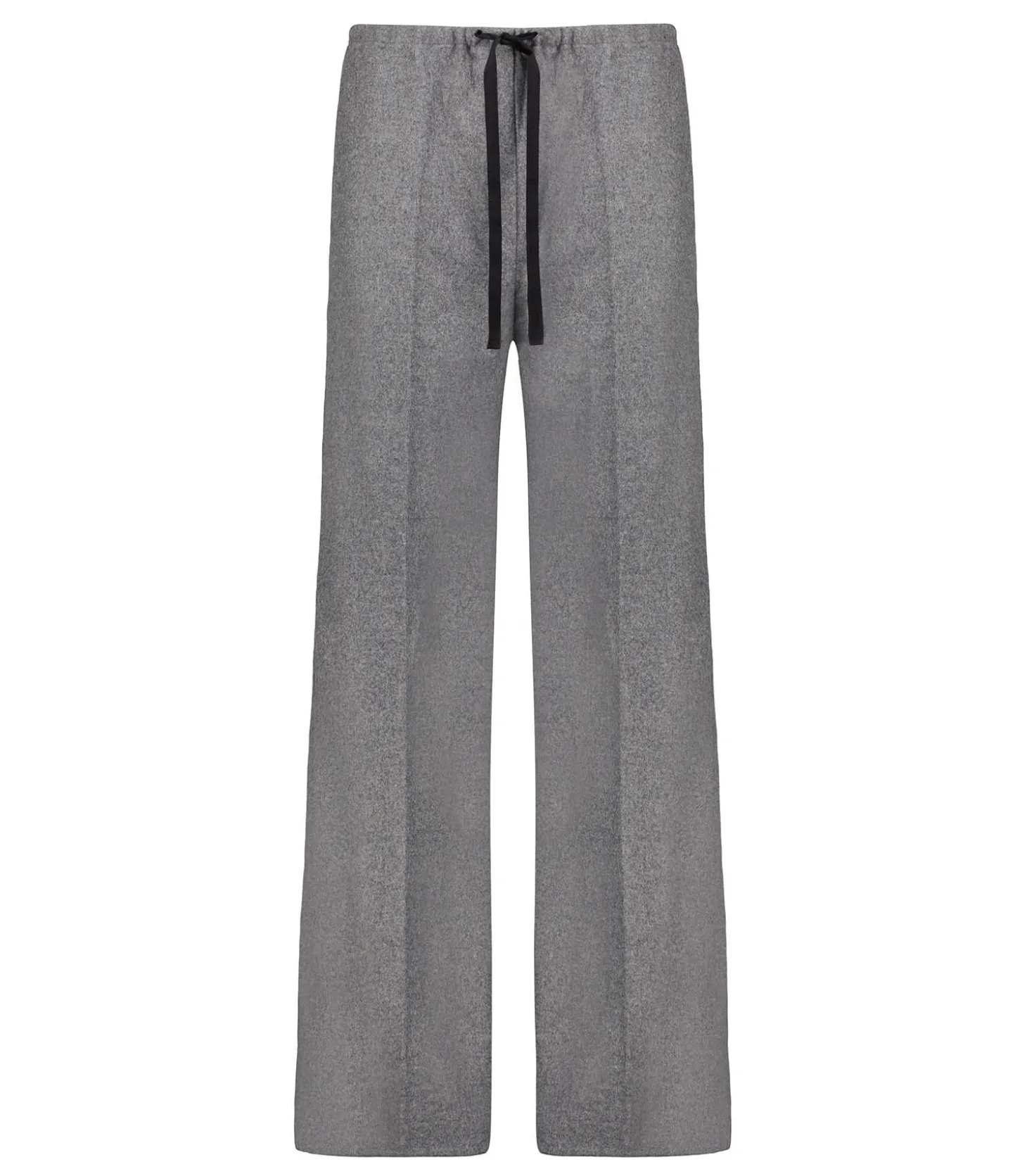 Pantalon en laine Cloth Drawstring Elasticared Grey-Forte Forte Sale