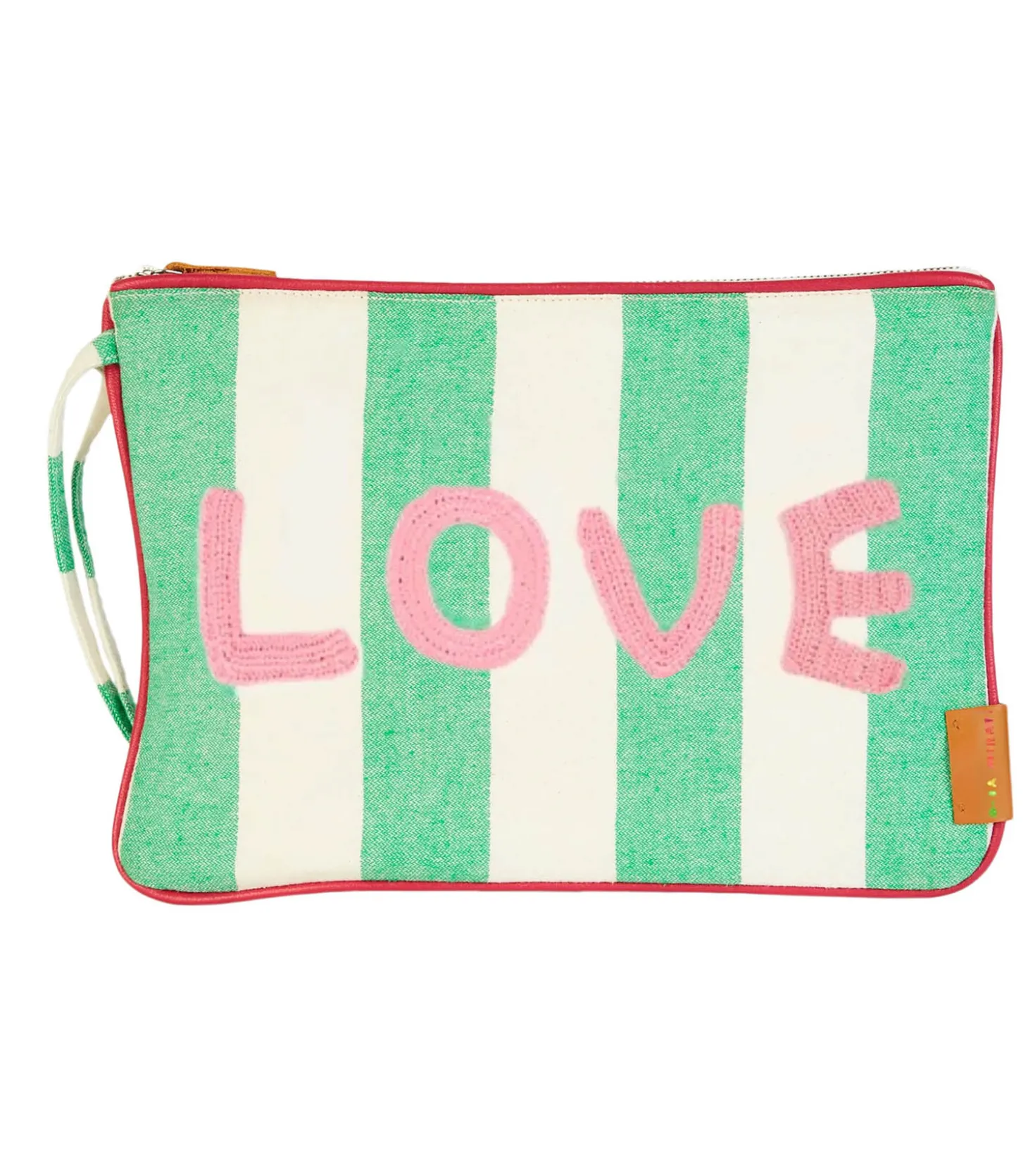 Pochette à rayures Gazania "Love"-Mira Mikati Shop