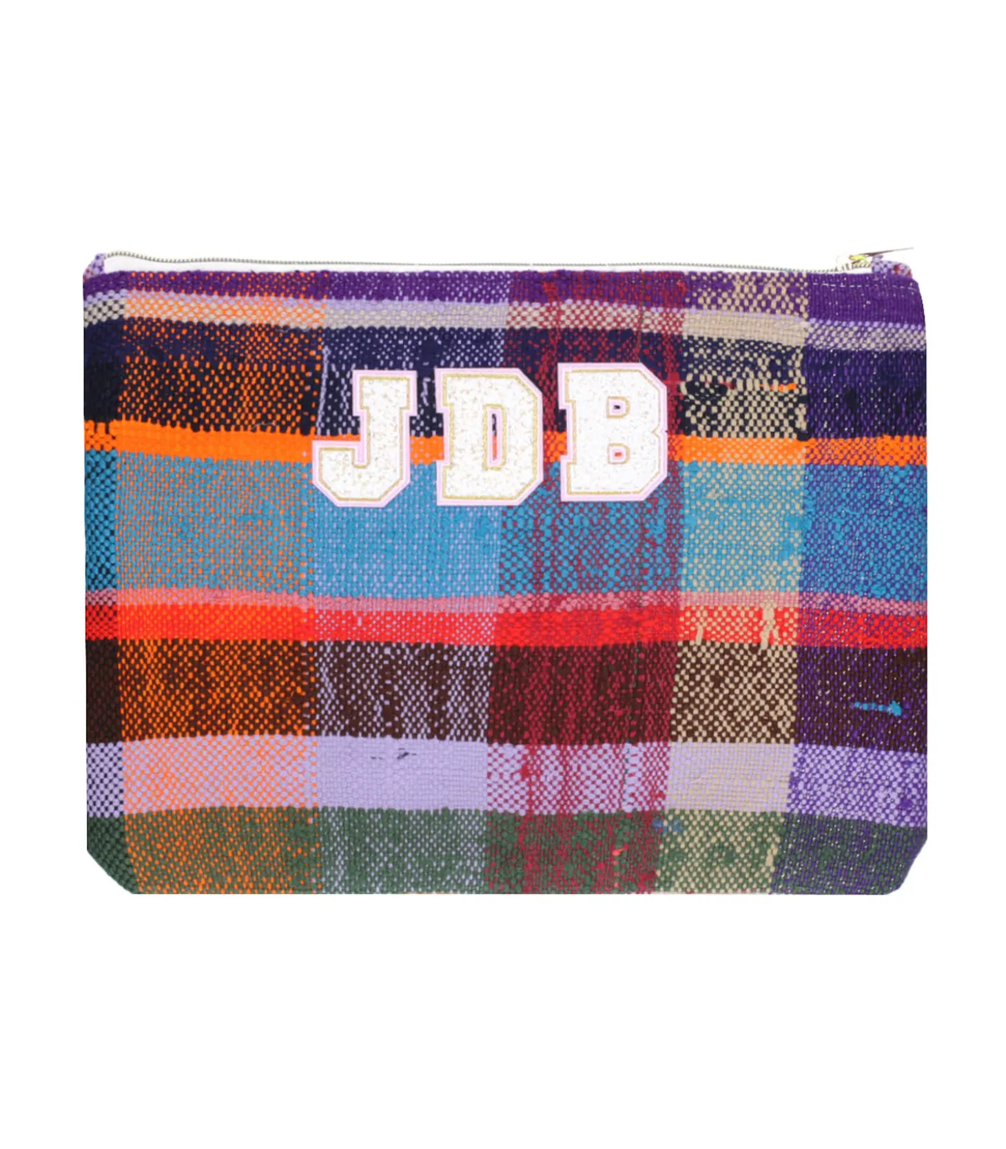 Pochette JDB Tartan Lettres Bouclette-Maud Fourier Paris Cheap