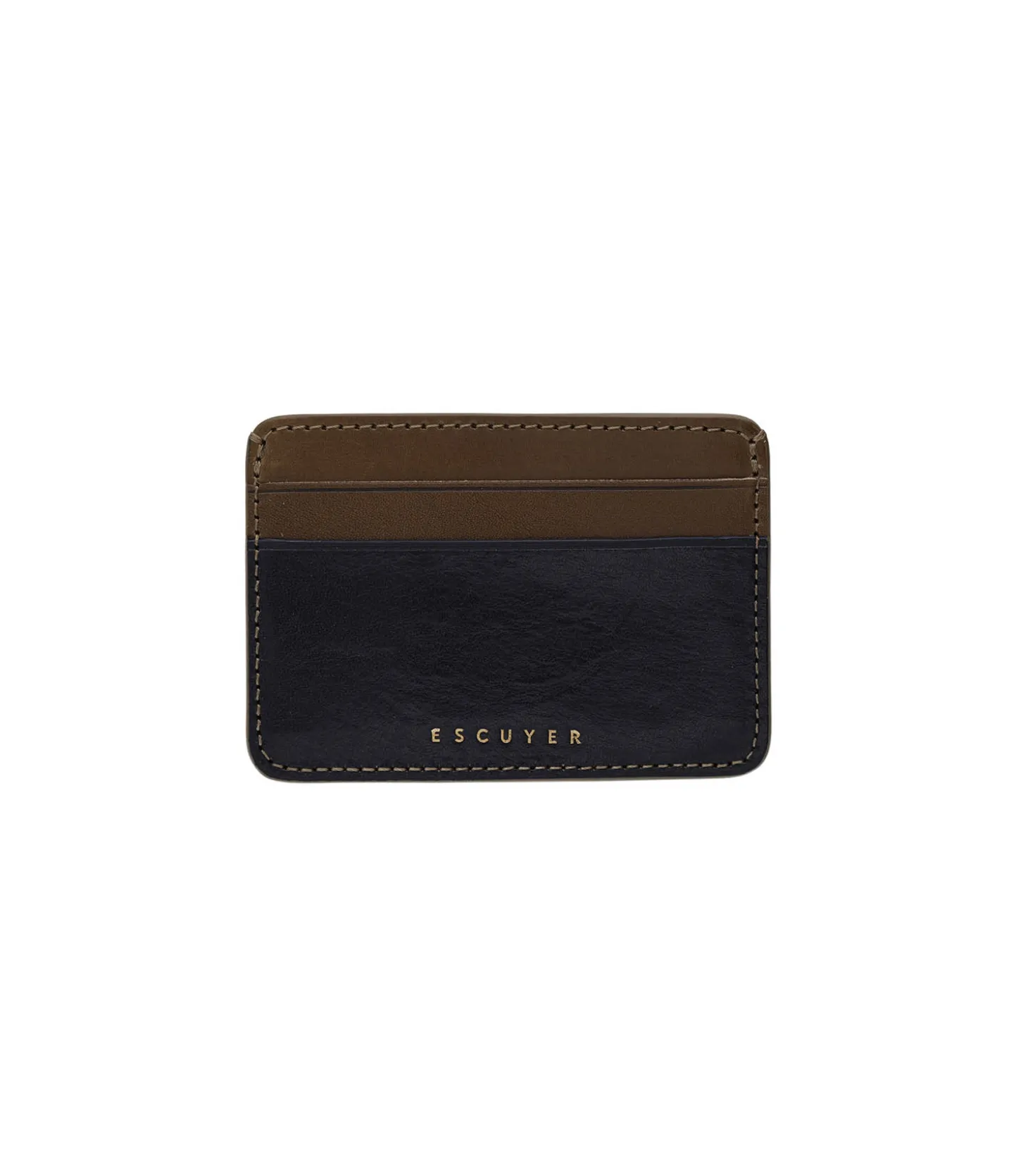 Porte-Carte Dark Khaki Blue-Escuyer Cheap