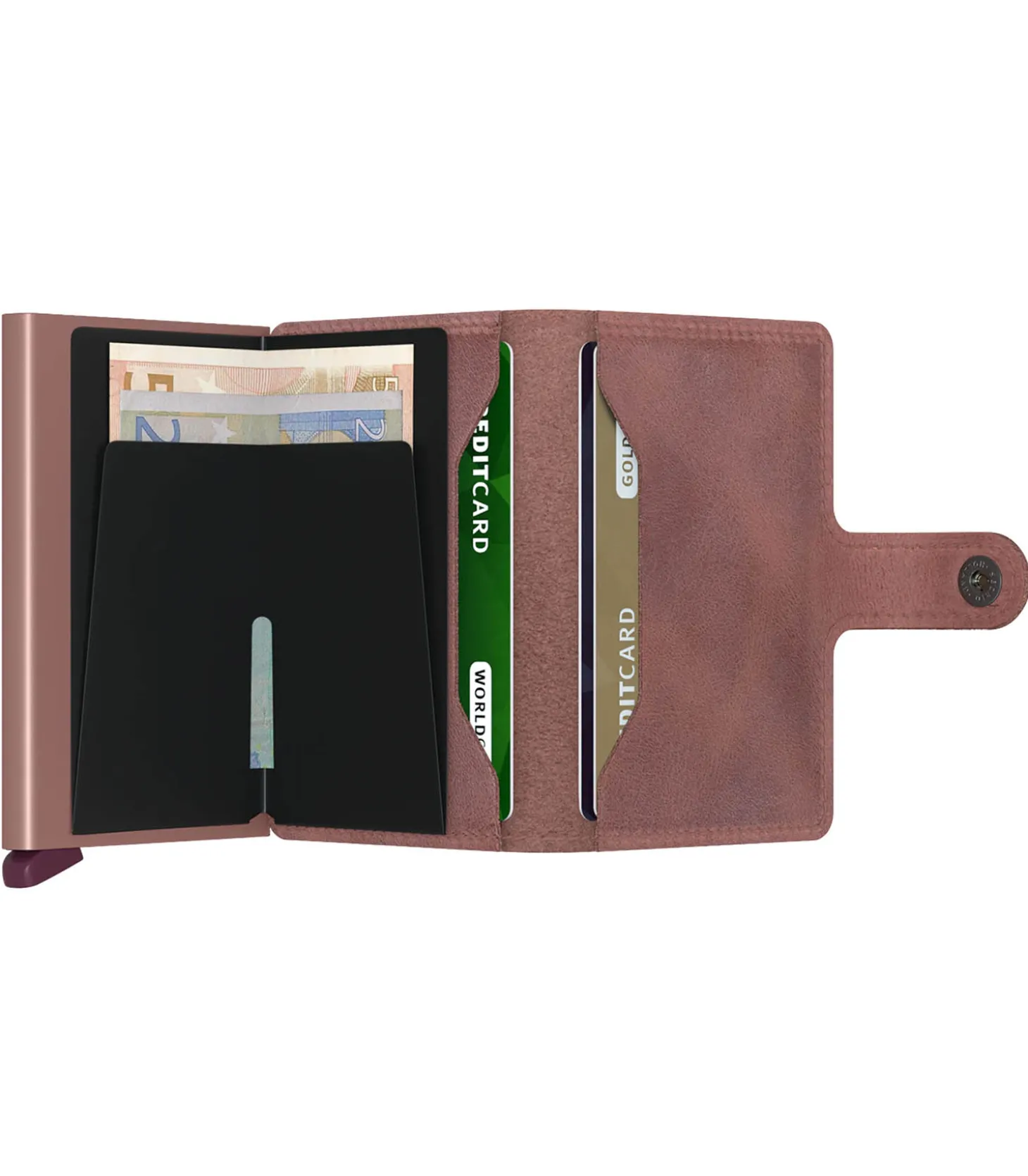 Porte-Carte Miniwallet Vintage Mauve-Secrid Outlet