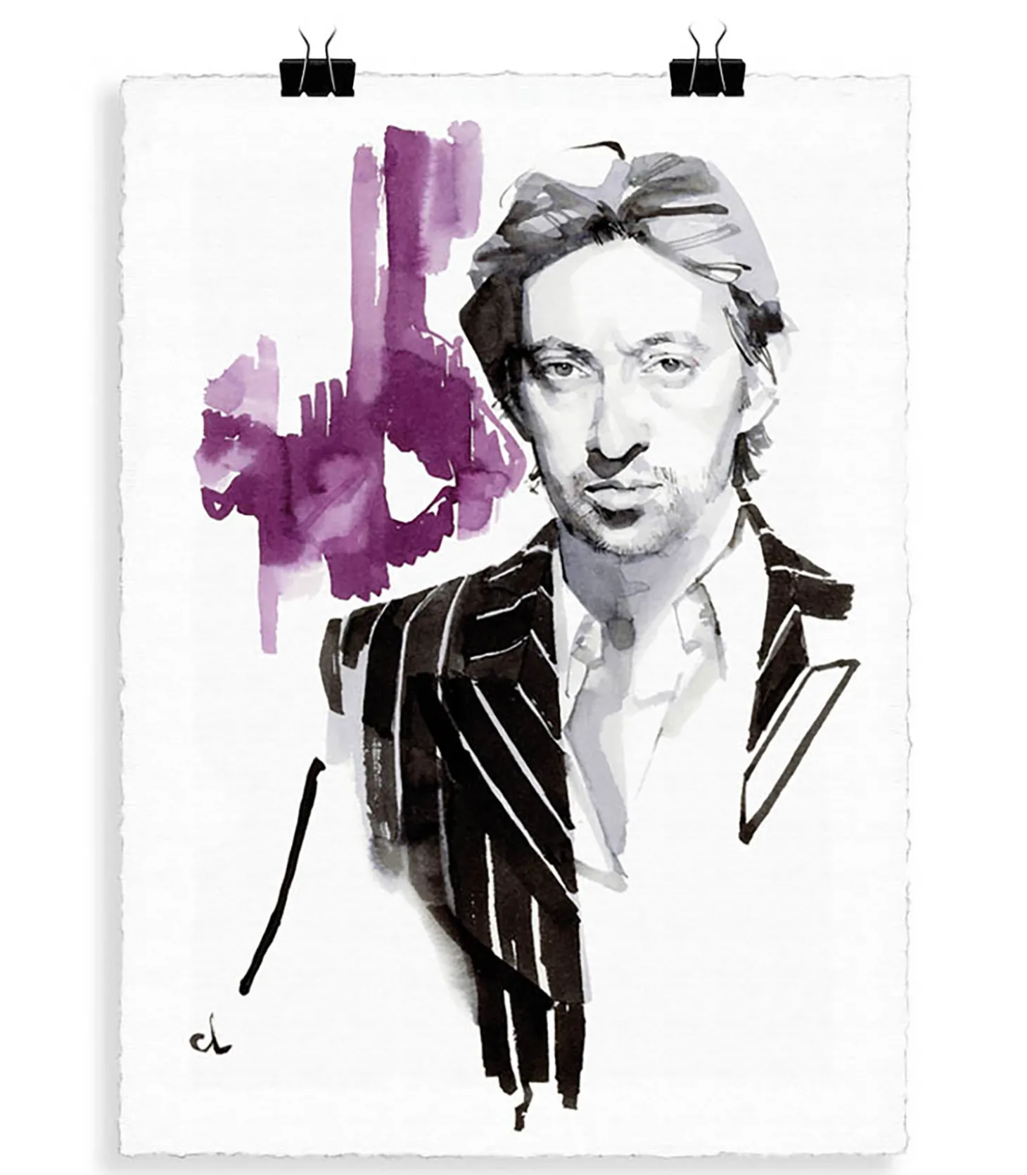 Portrait G1 Serge Gainsbourg 56 x 76 cm-Image Republic Sale