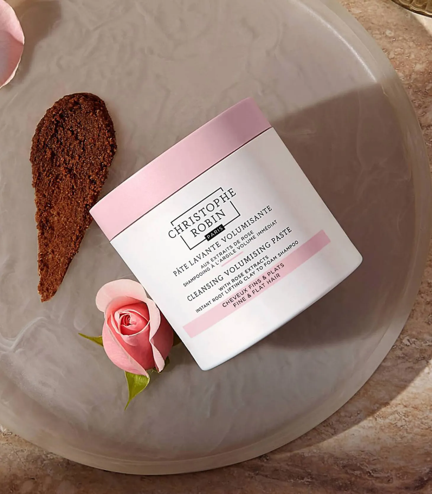 Pâte lavante volumisante aux extraits de rose 250 ml-Christophe Robin Flash Sale