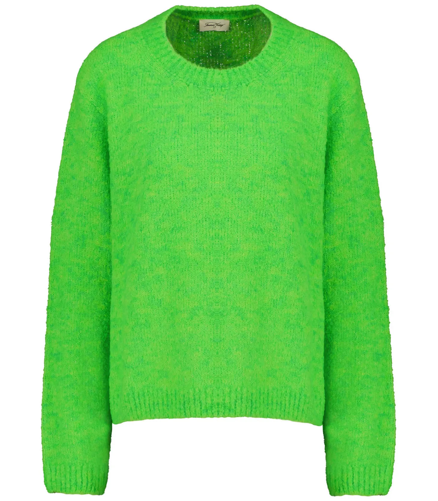 Pull Cikoya Vert Fluo-American Vintage Fashion