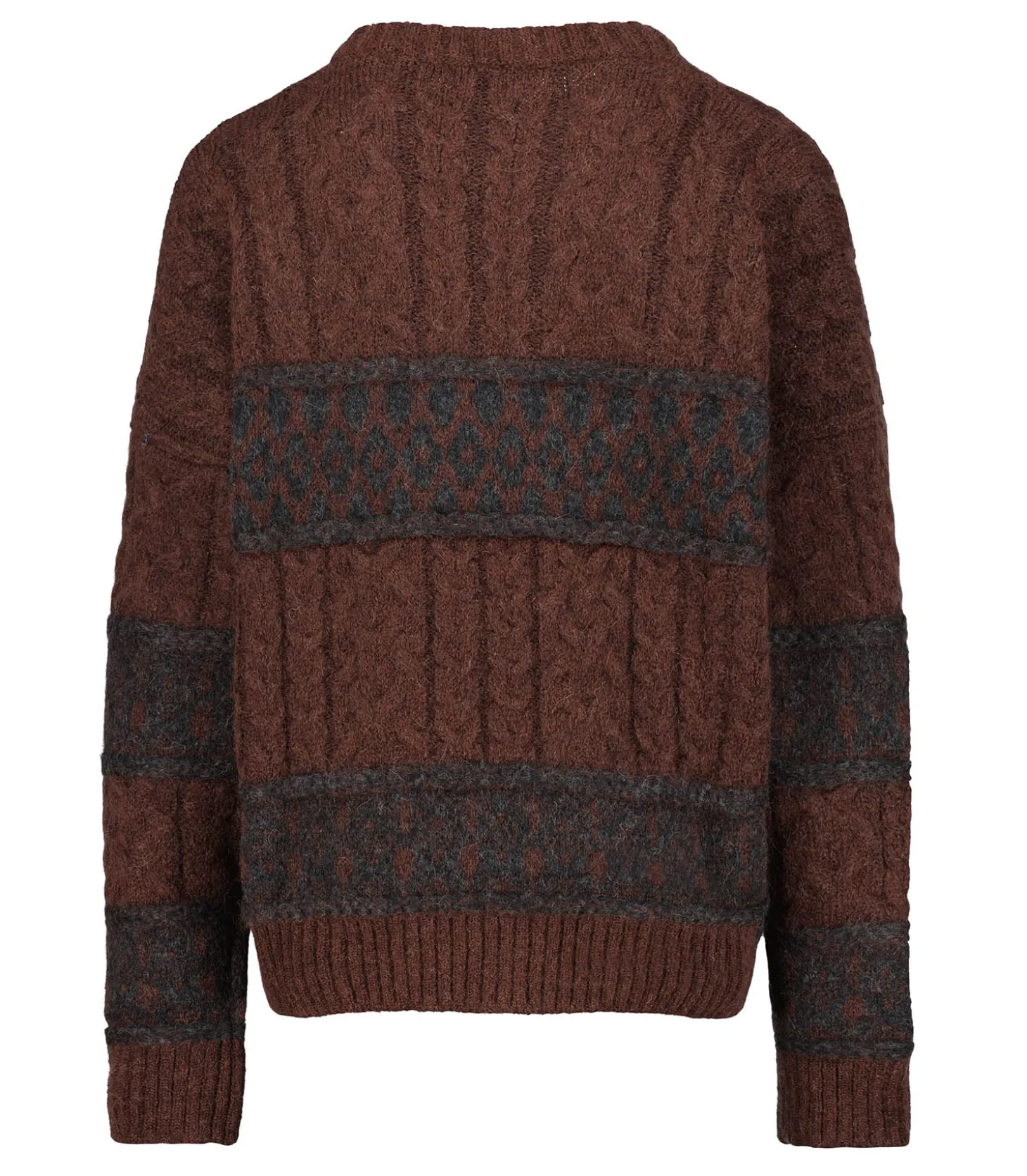 Pull Col rond Norway Prune Dark Grey-Bsbee Store