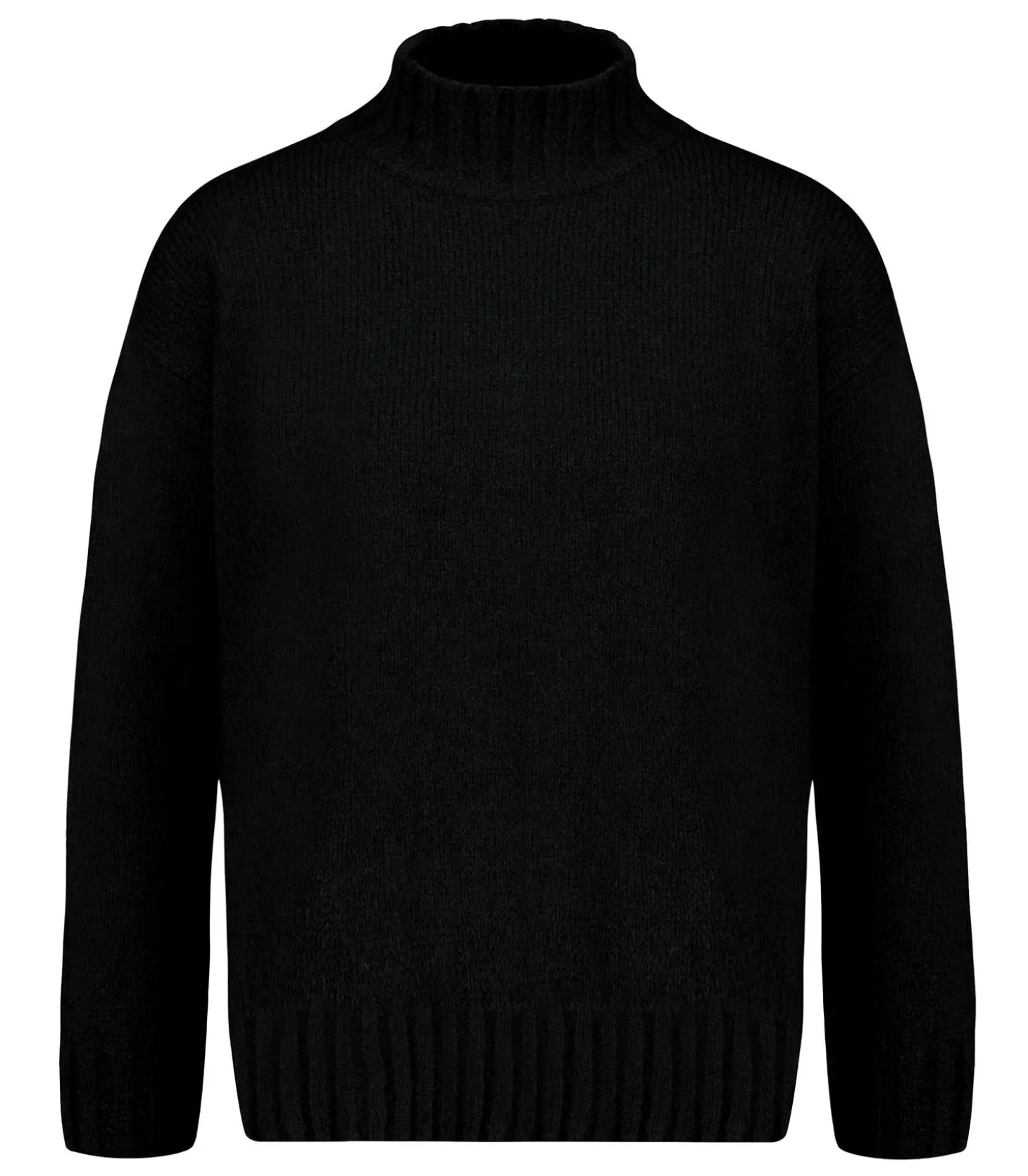 Pull Col roulé avec fentes Dolcevita Nero-Roberto Collina Best Sale