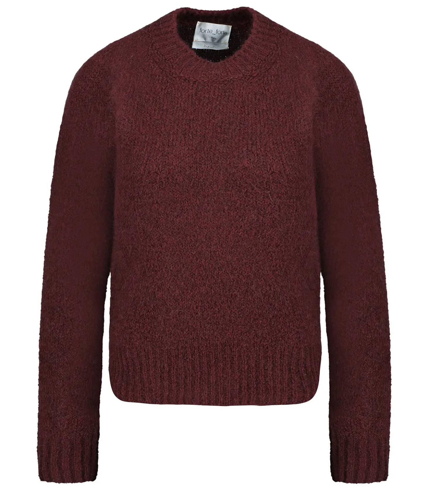 Pull en Mohair Stretch Col Rond Brushed Ruby-Forte Forte Hot