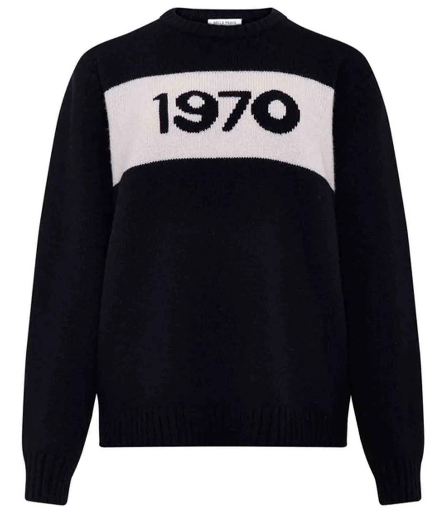 Pull oversized 1970 mérinos noir-Bella Freud Outlet