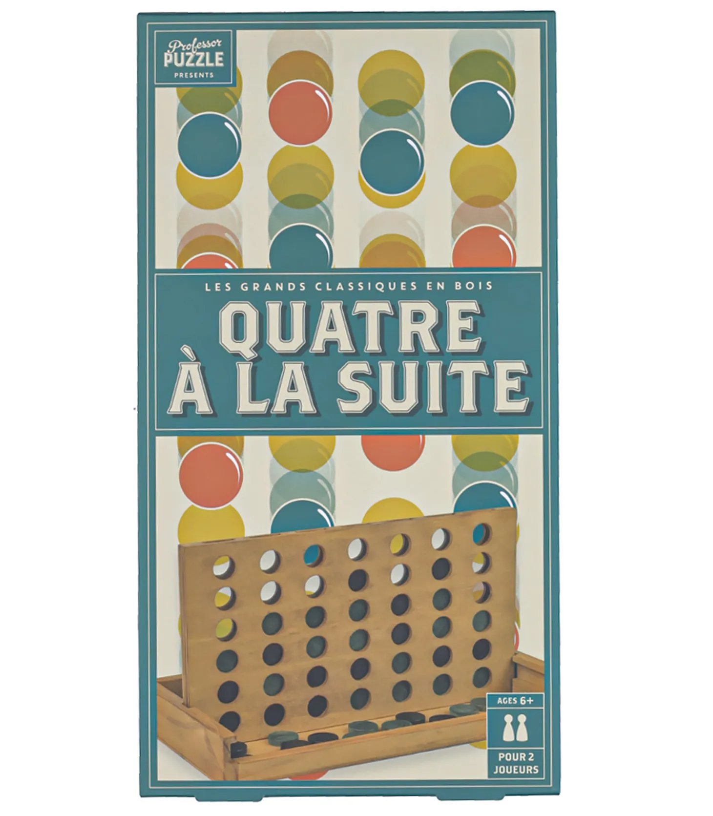 Quatre à la suite en bois Professor Puzzle-Wilson Jeux Fashion