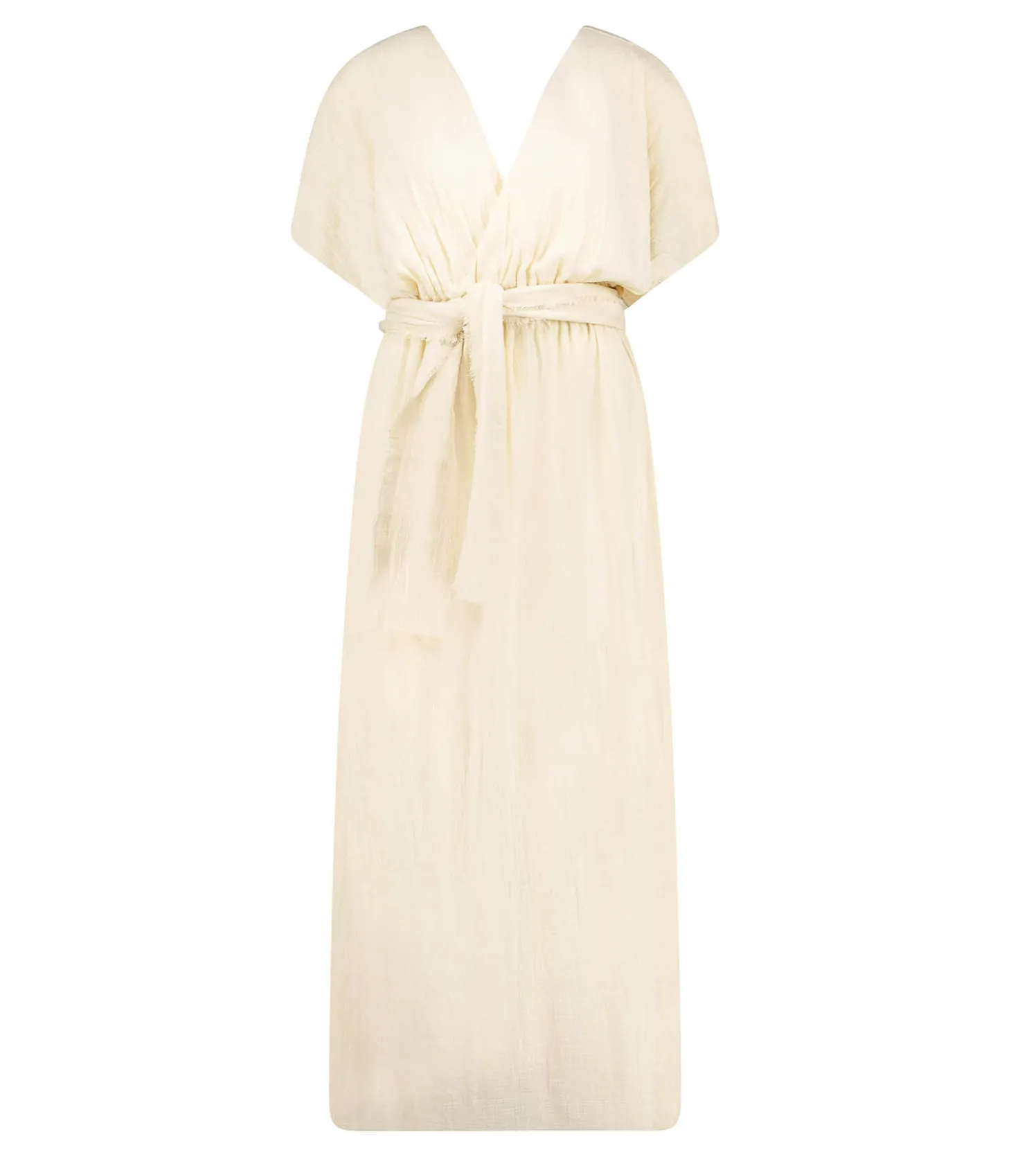 Robe longue Empire Cream-Maison Saint Julien Cheap