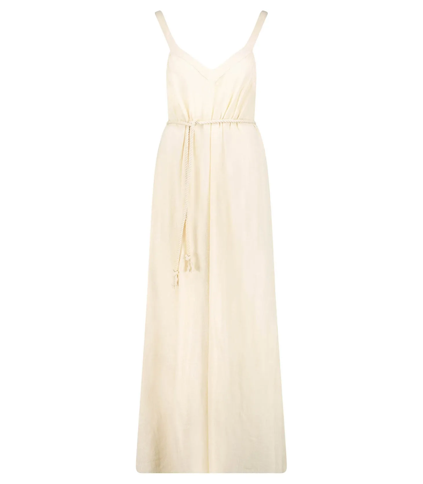 Robe longue Palma de Mallorca Cream-Maison Saint Julien Best