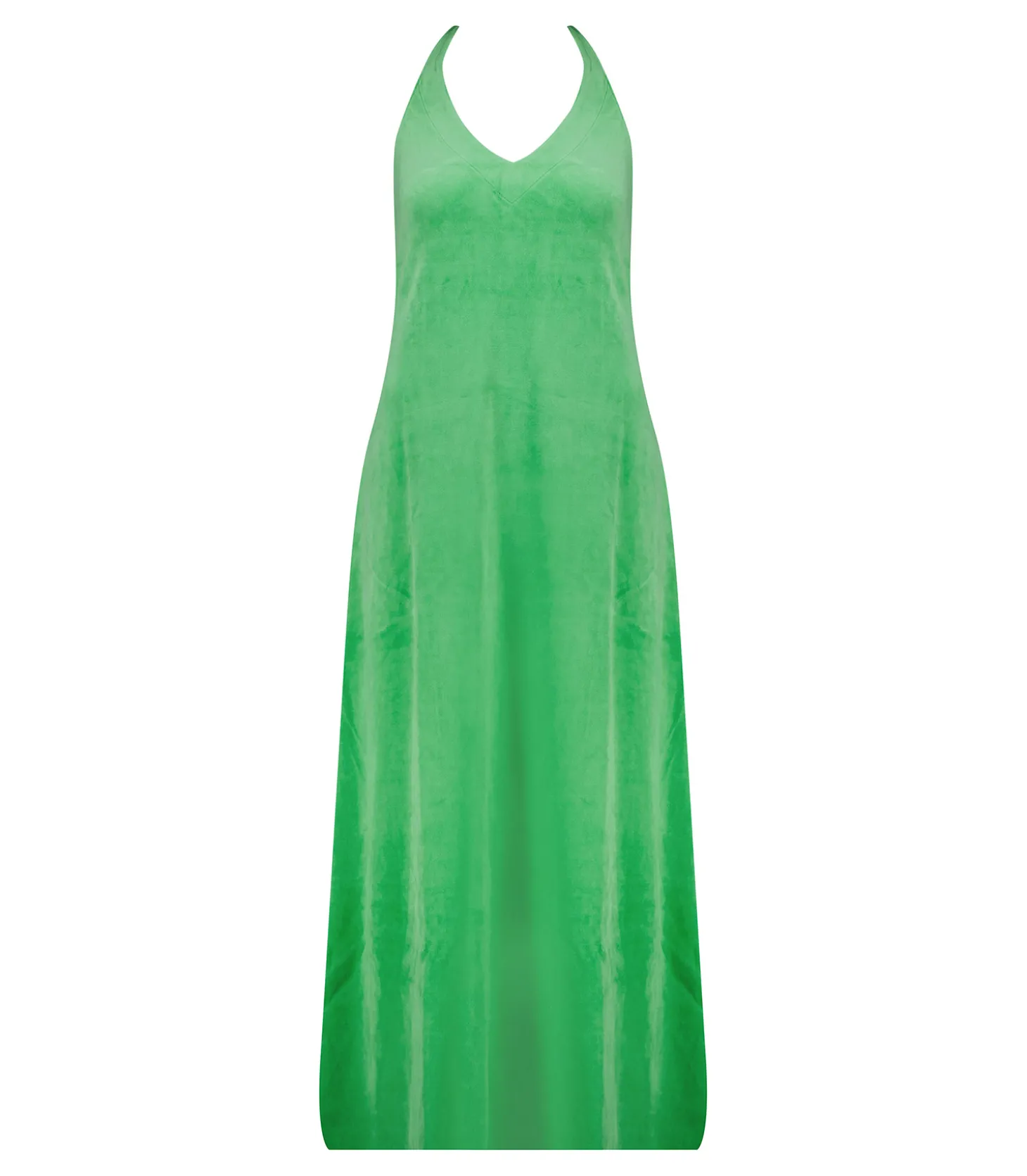 Robe Mireille Grass Green en éponge velours-Ma petite plage Fashion