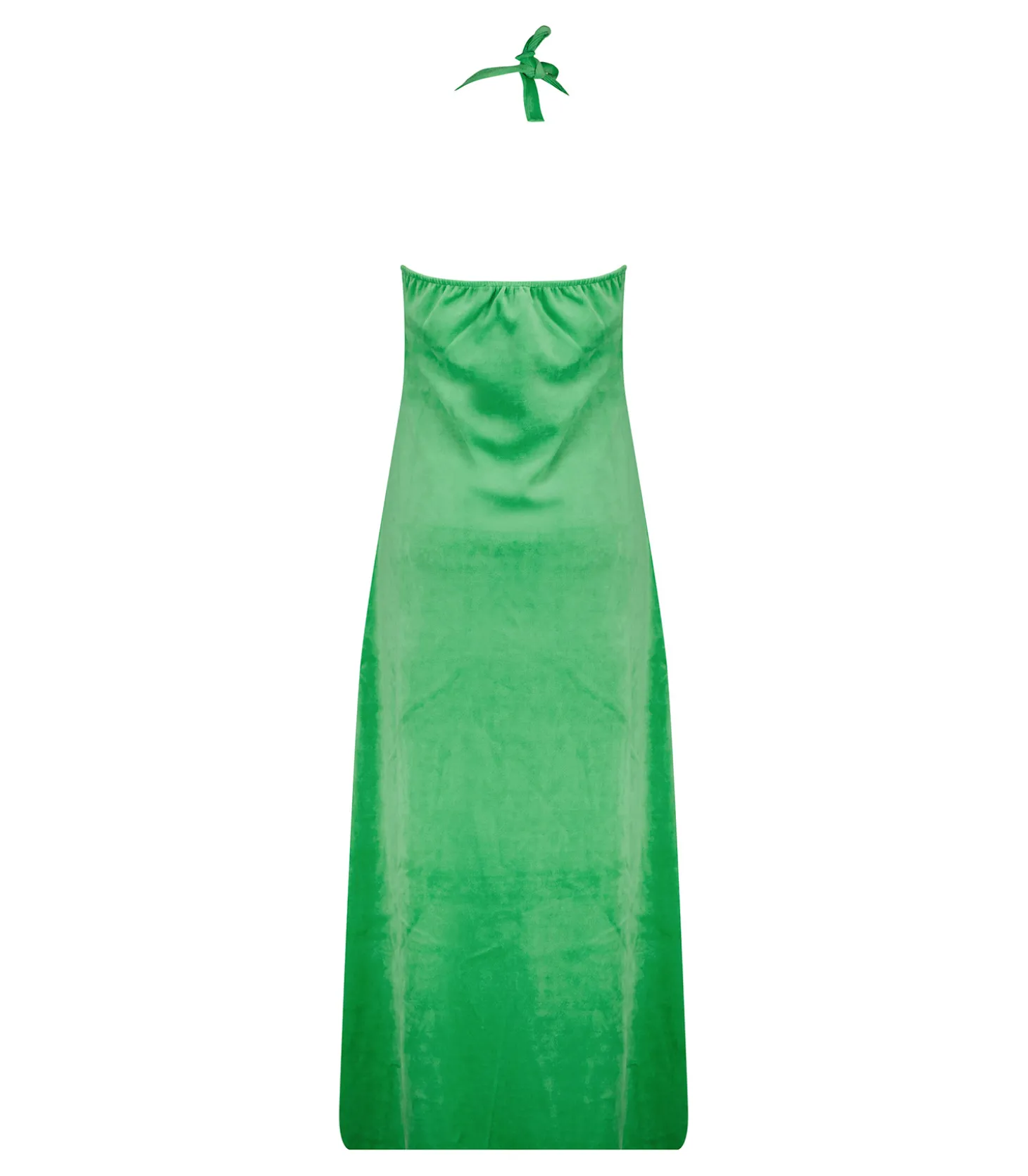 Robe Mireille Grass Green en éponge velours-Ma petite plage Fashion