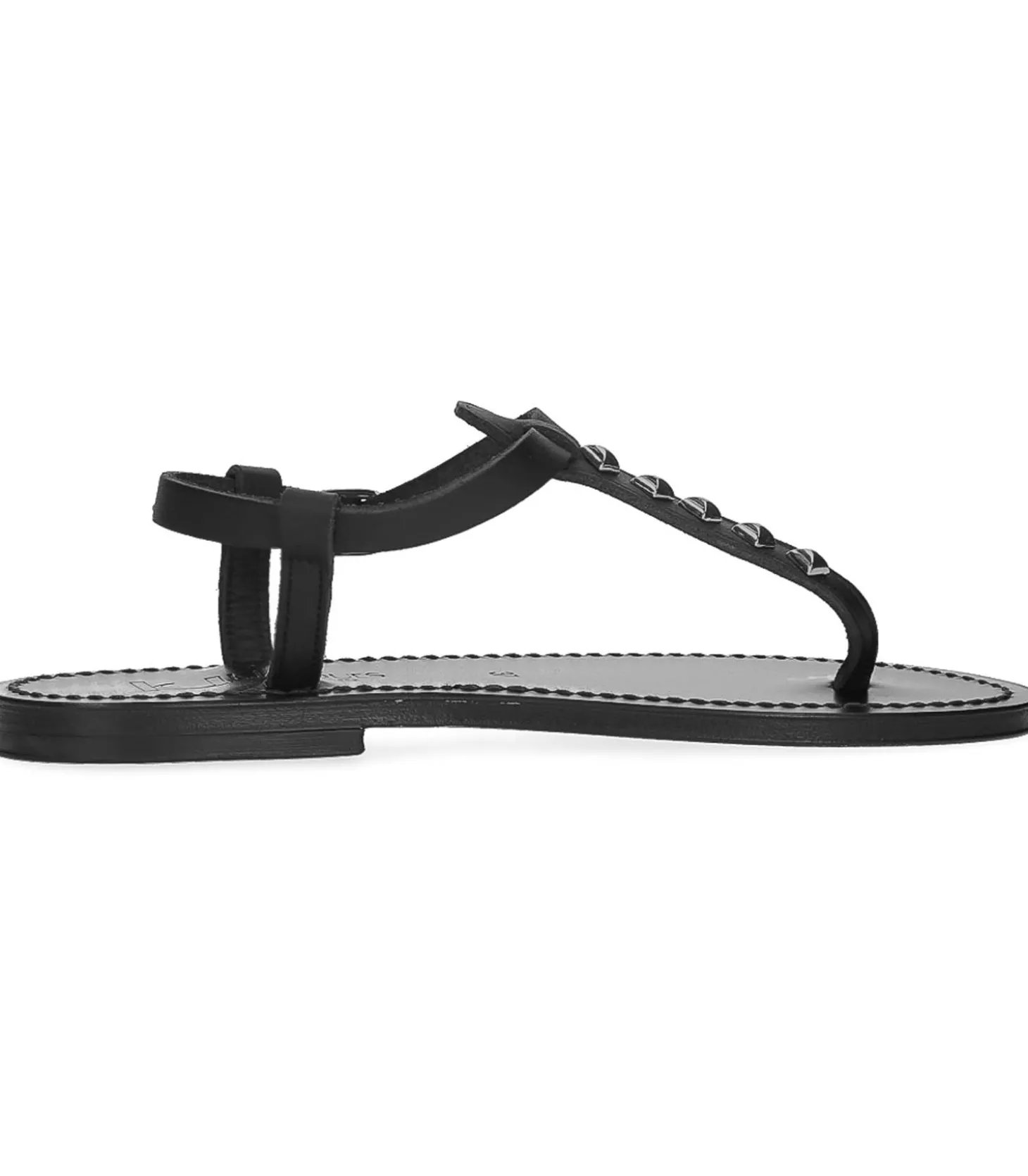 Sandales Picon Noir Cloutées Argent-K.Jacques Discount