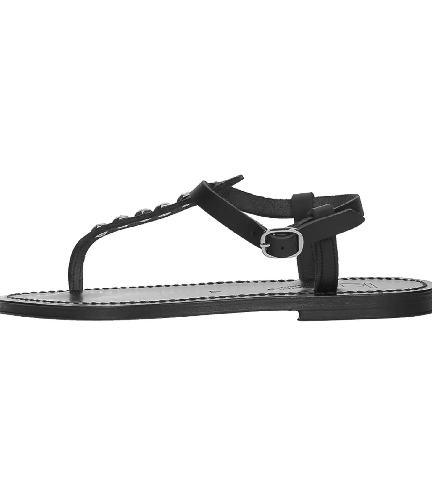 Sandales Picon Noir Cloutées Argent-K.Jacques Discount