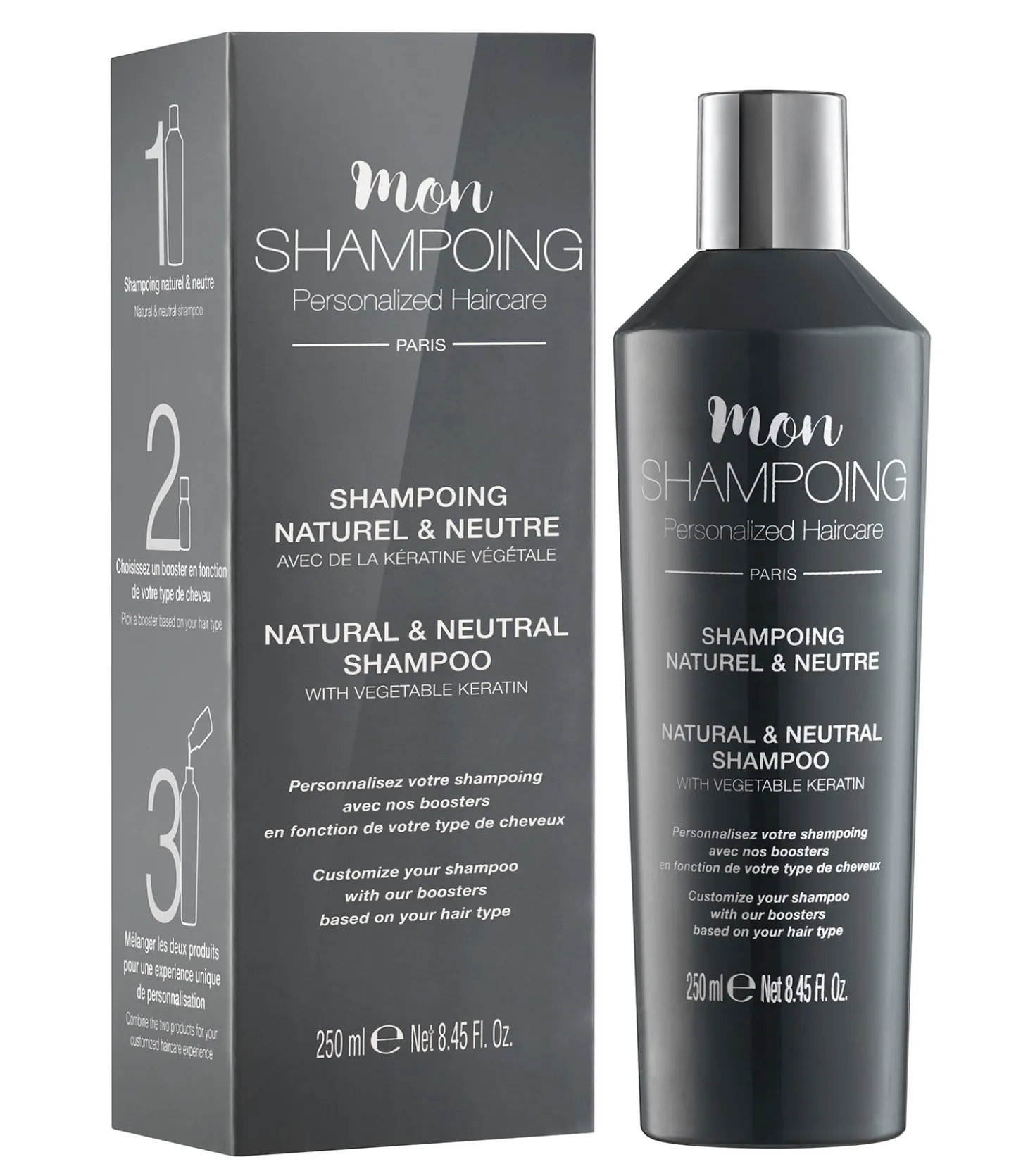 Shampoing Naturel & Neutre à la kératine végétale 250 ml-Mon Shampoing Discount