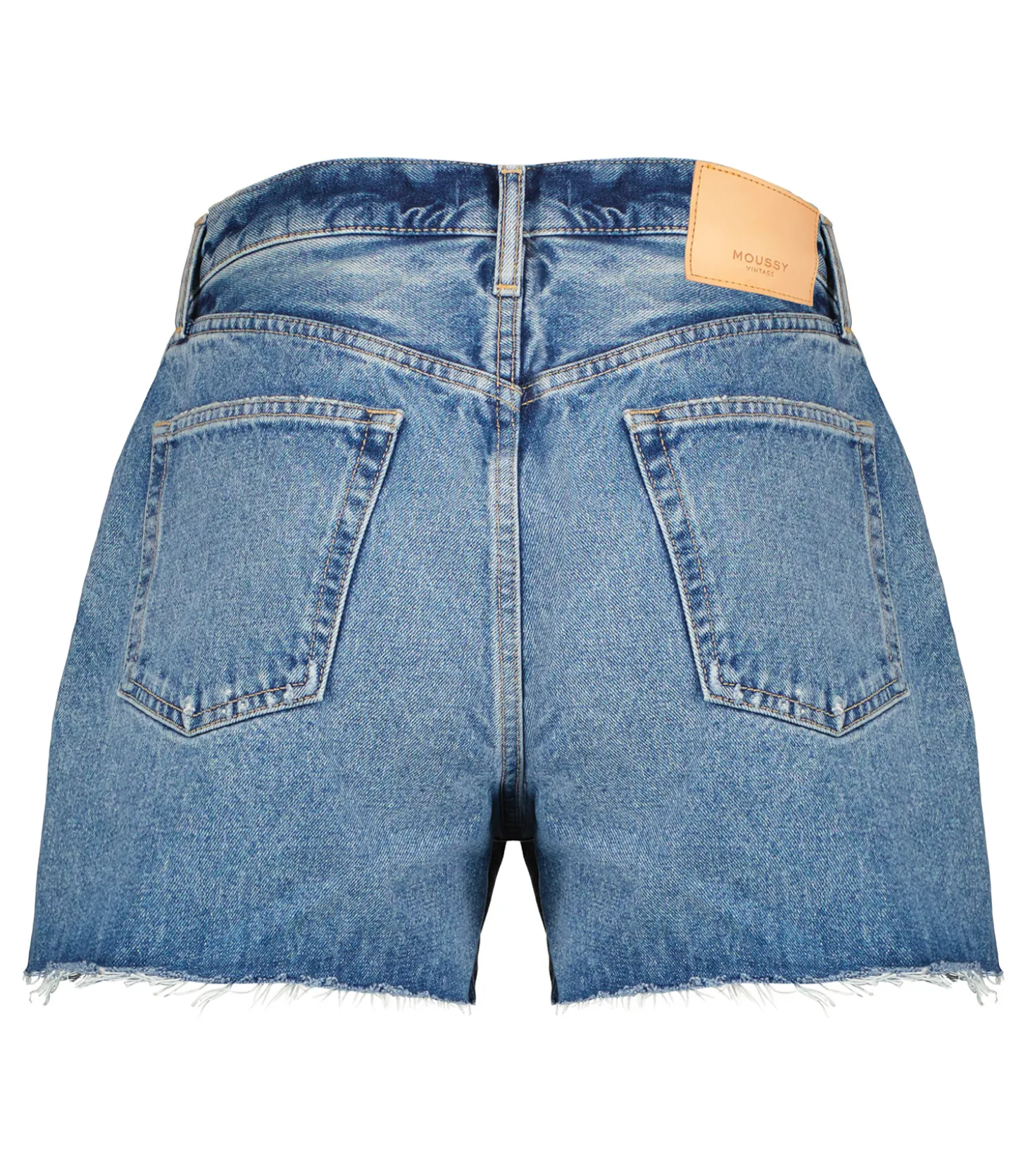 Short en denim Cary à taille haute-Moussy Vintage New