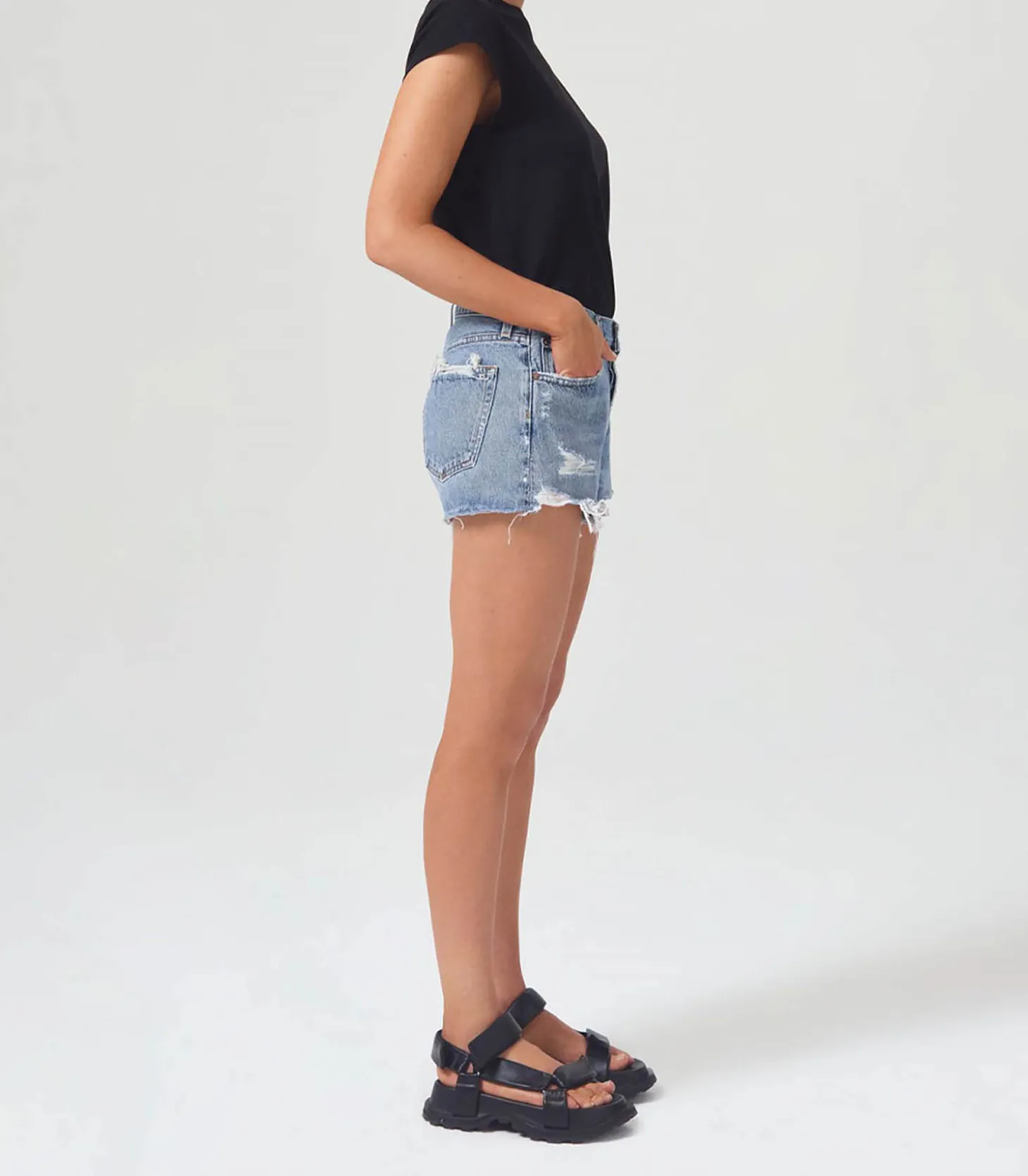 Short Parker Vintage Cut Off in Grudge-AGOLDE New