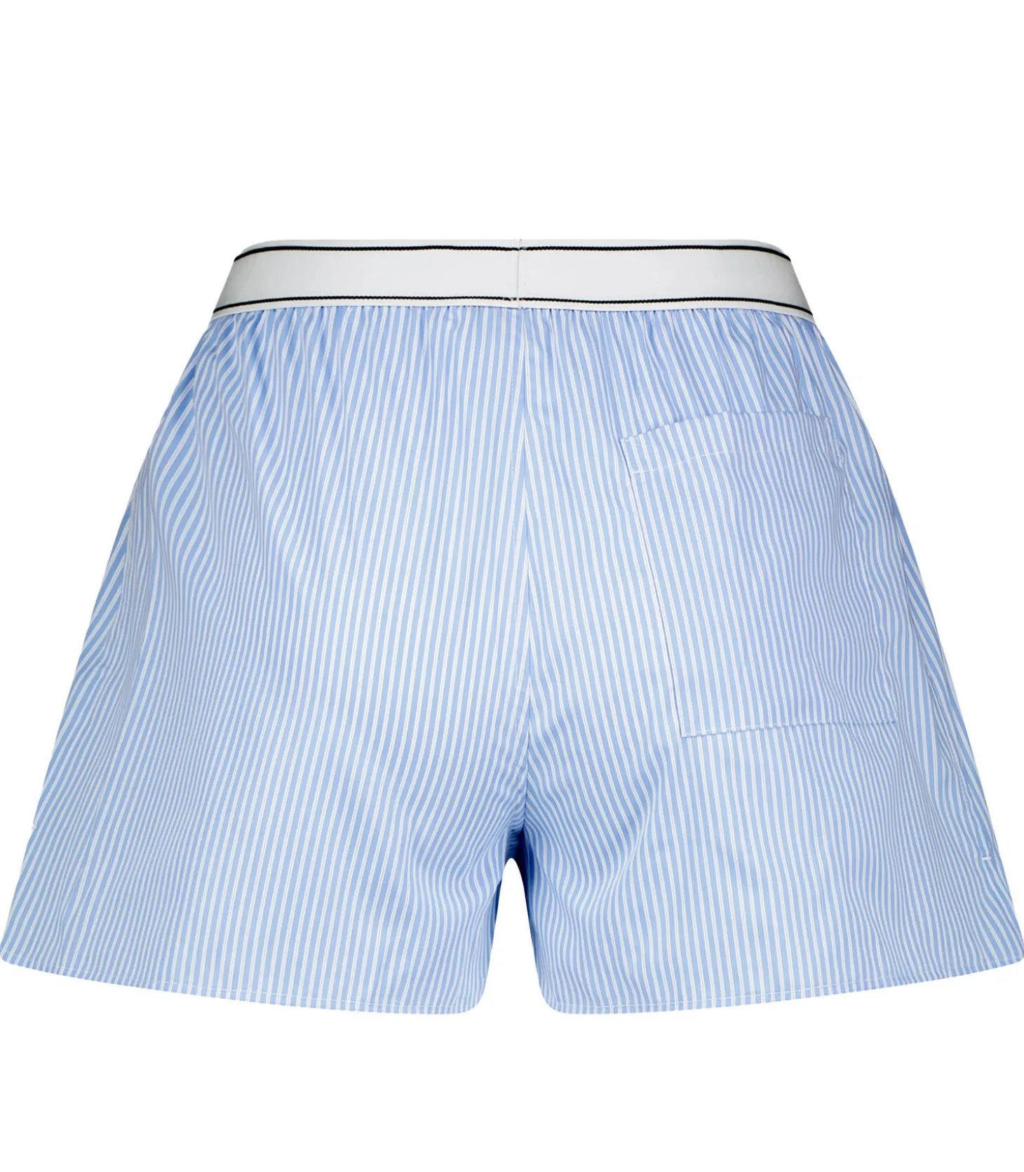 Short Serif Logo Boxer Sky Blue/Off White-Sporty & Rich New