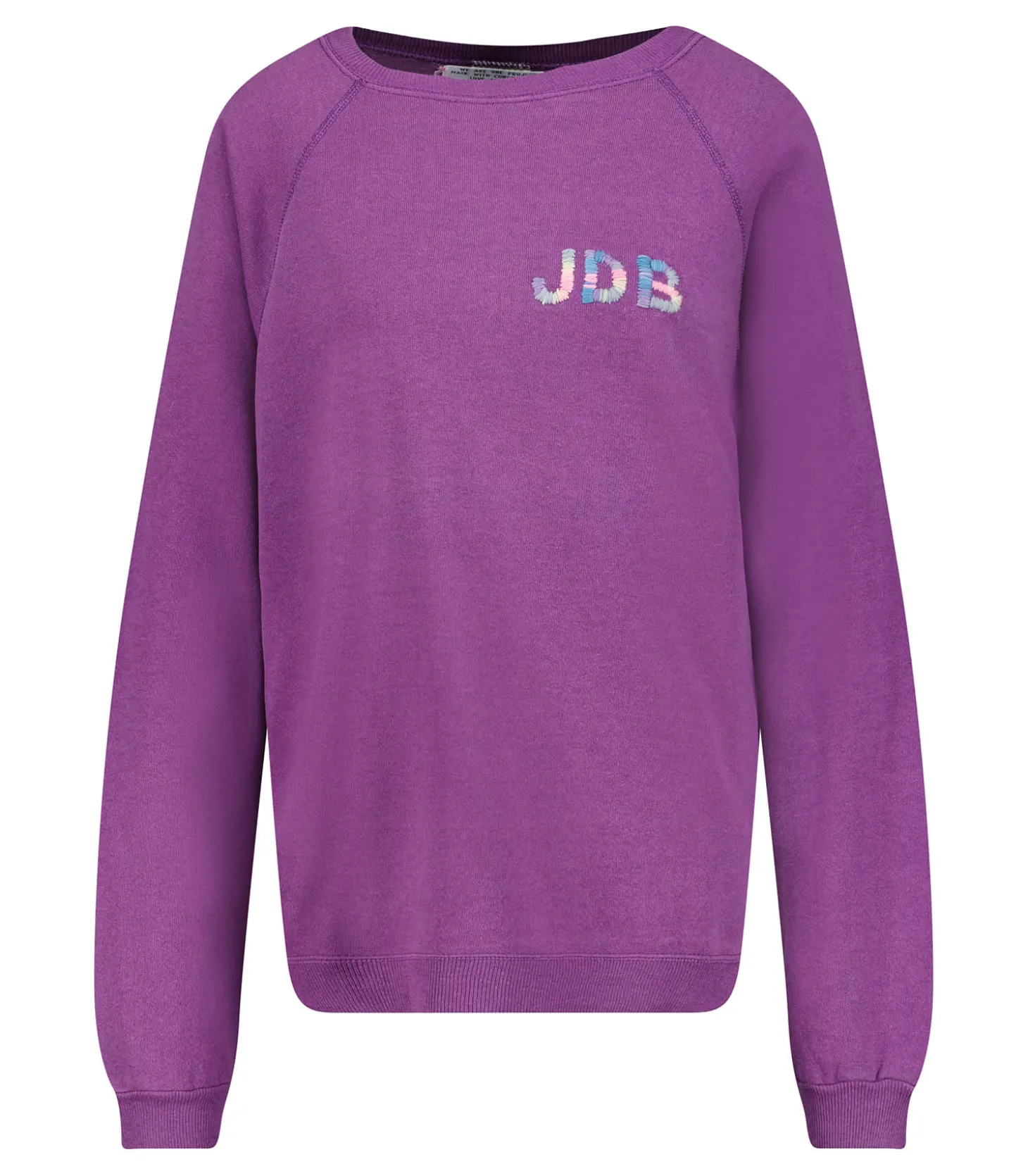 Sweat-shirt Vintage Smile Joy x Jane de Boy Violet-We Are One Project Online