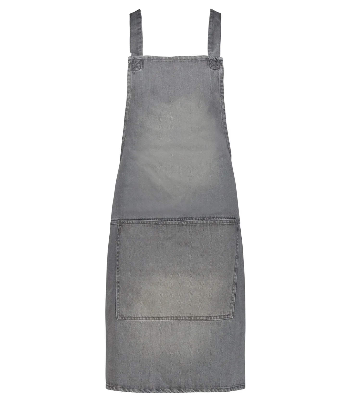 Tablier à bretelles Coton Denim Gris-Dutchdeluxes Flash Sale