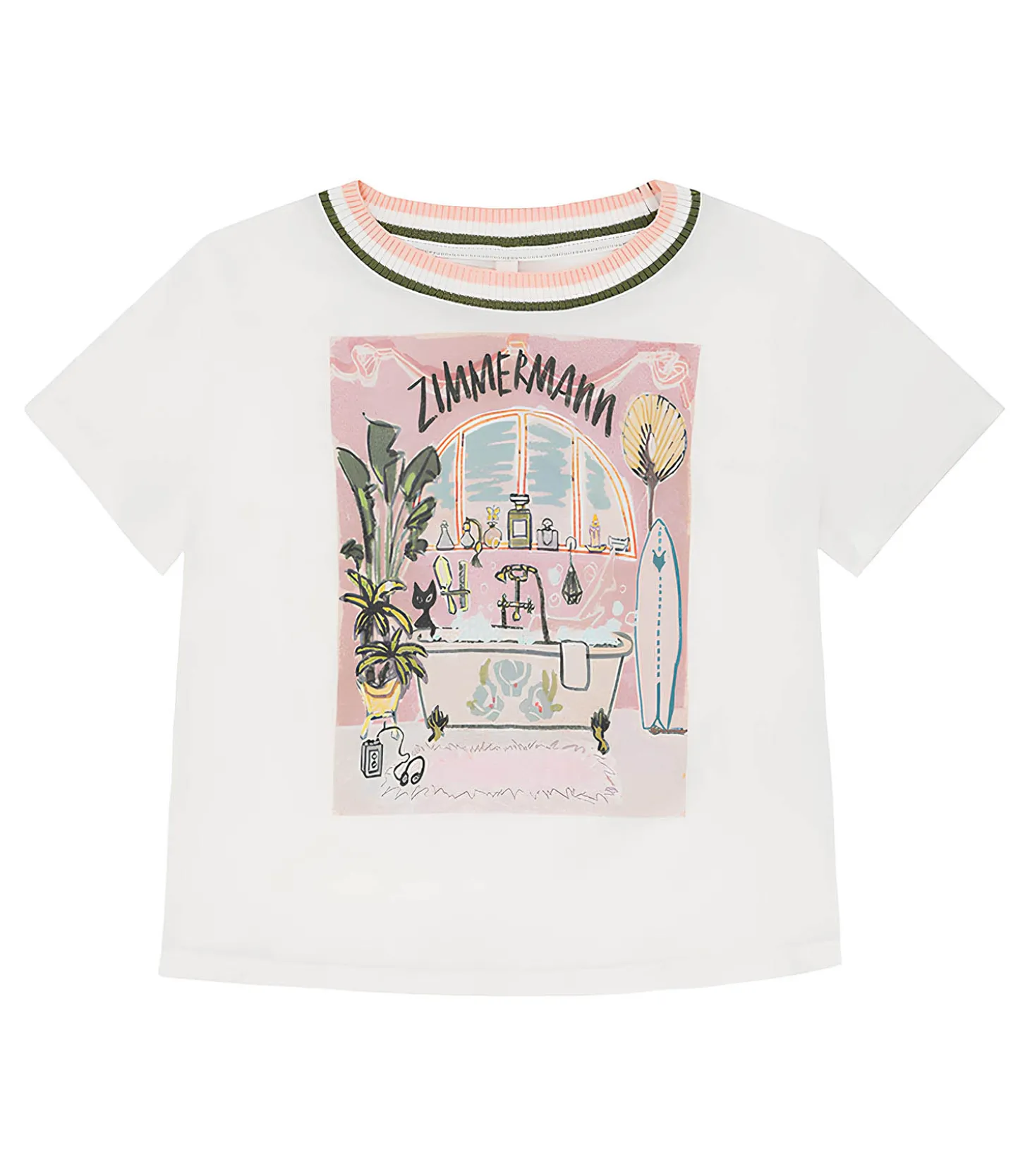 Tee-Shirt Enfant Ottie Printed Blanc-Zimmermann Outlet