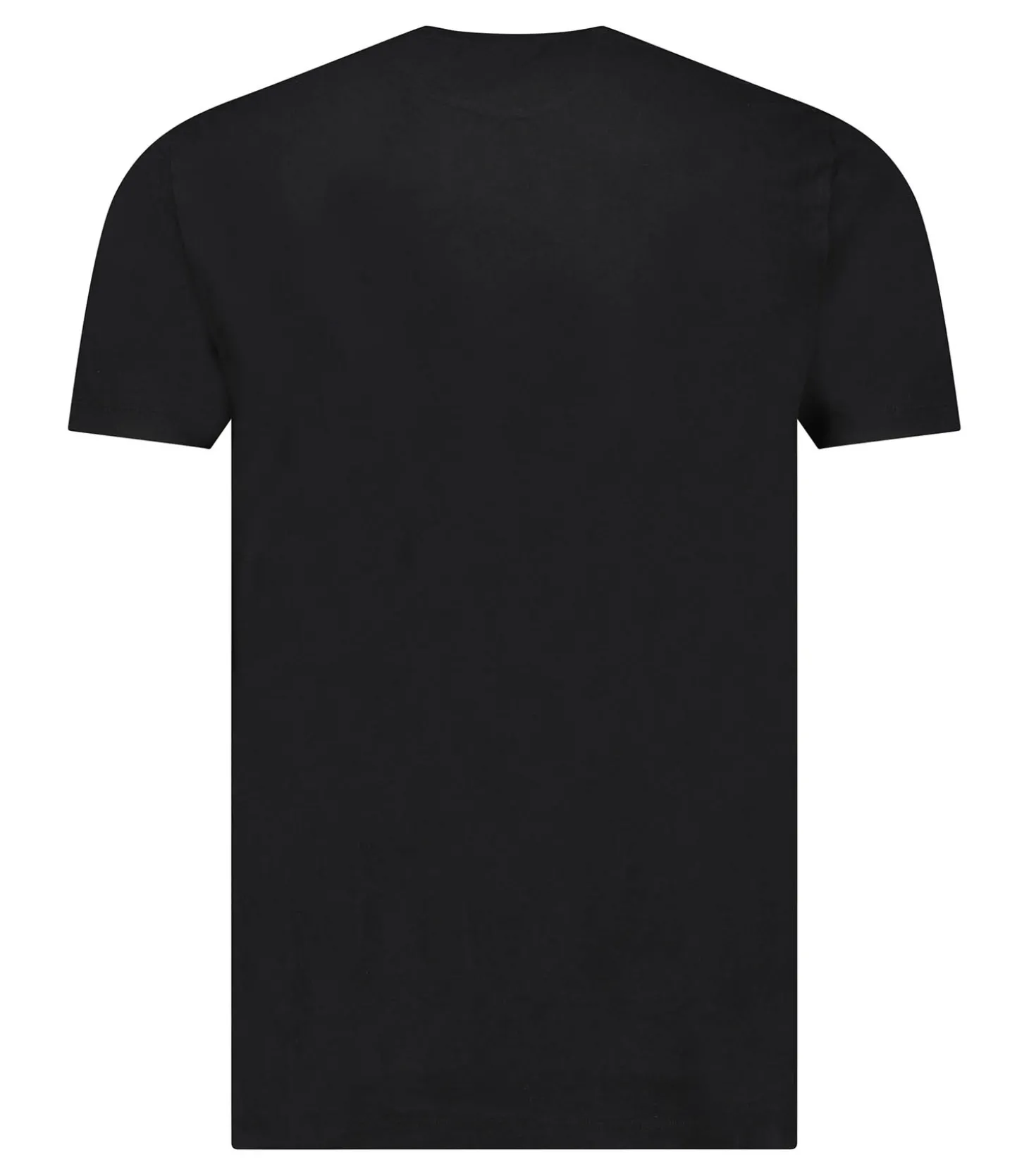 Tee-shirt Homme Harold Col Rond Manches Courtes Noir-Majestic Filatures Sale