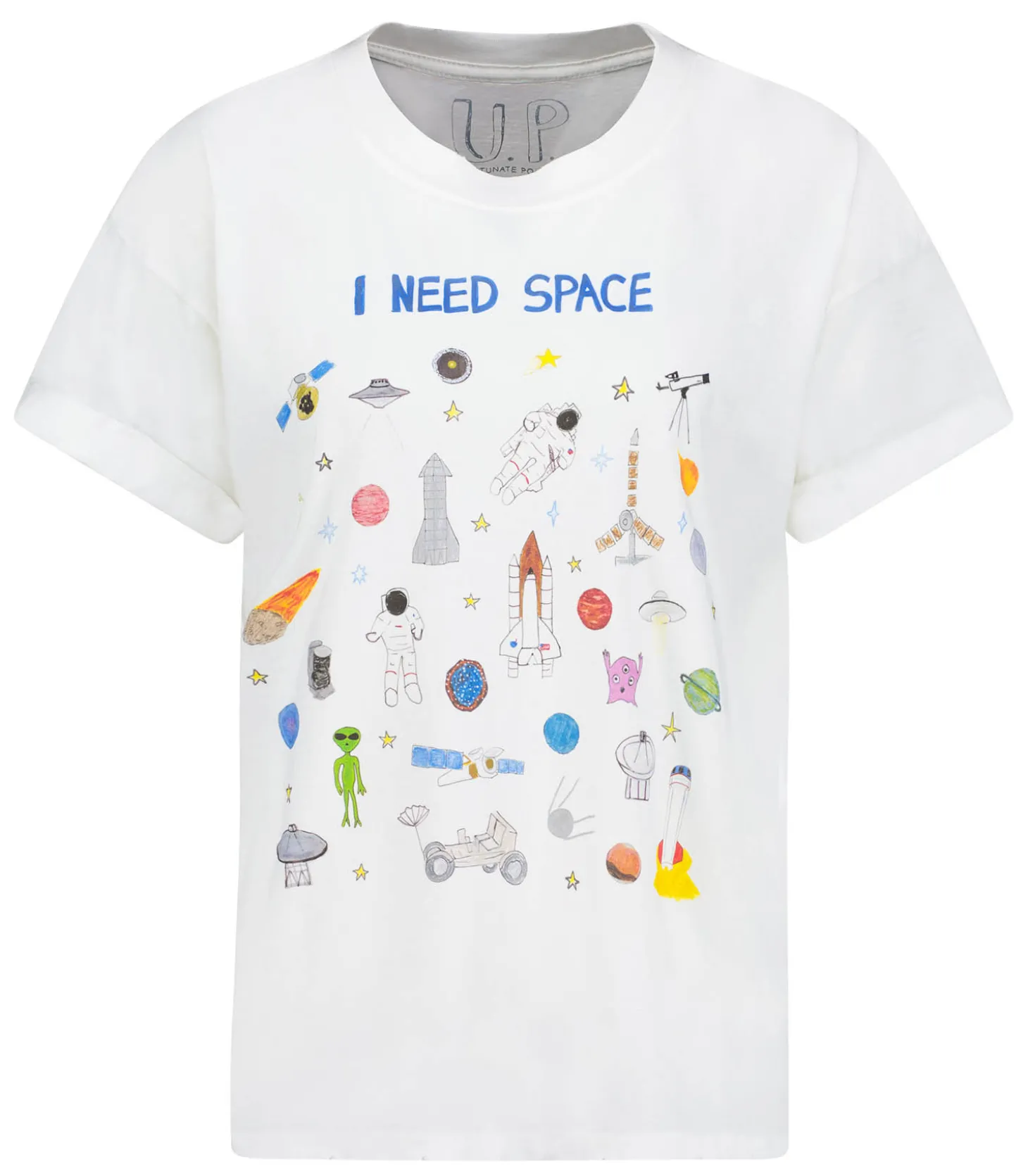 Tee-shirt I need Space-UNFORTUNATE PORTRAIT Hot