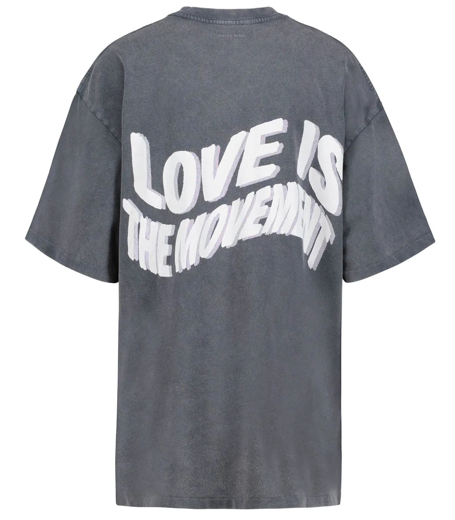 Tee-shirt Kent Love Washed Black-Anine Bing Flash Sale