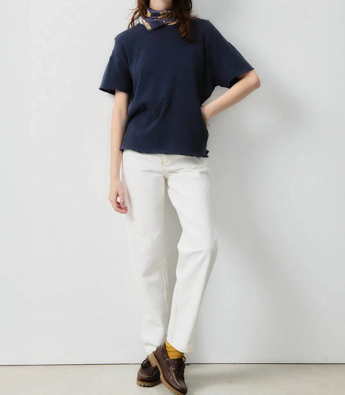 Tee-shirt Sonoma manches courtes Navy Blue Vintage-American Vintage Outlet