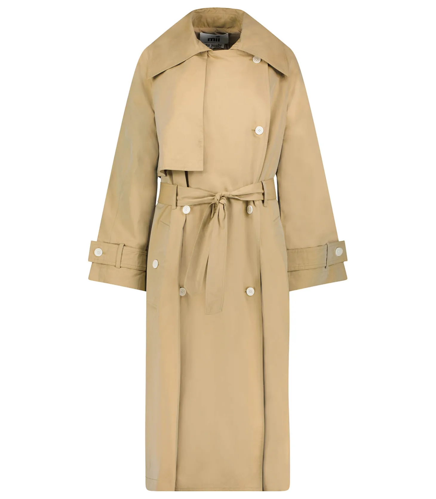 Trench Jenny Hand Embroidered Beige-Mii Cheap