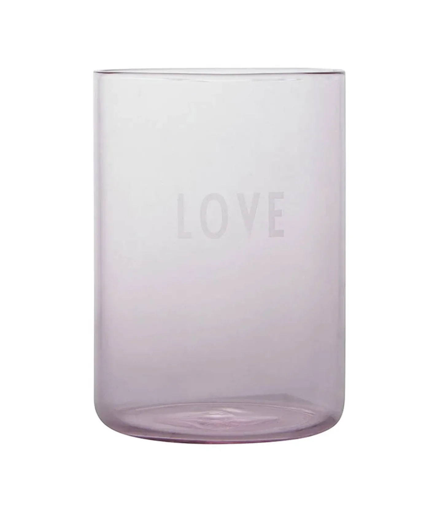 Verre Favorite Drinking Glass Love Pink-Design Letters Shop