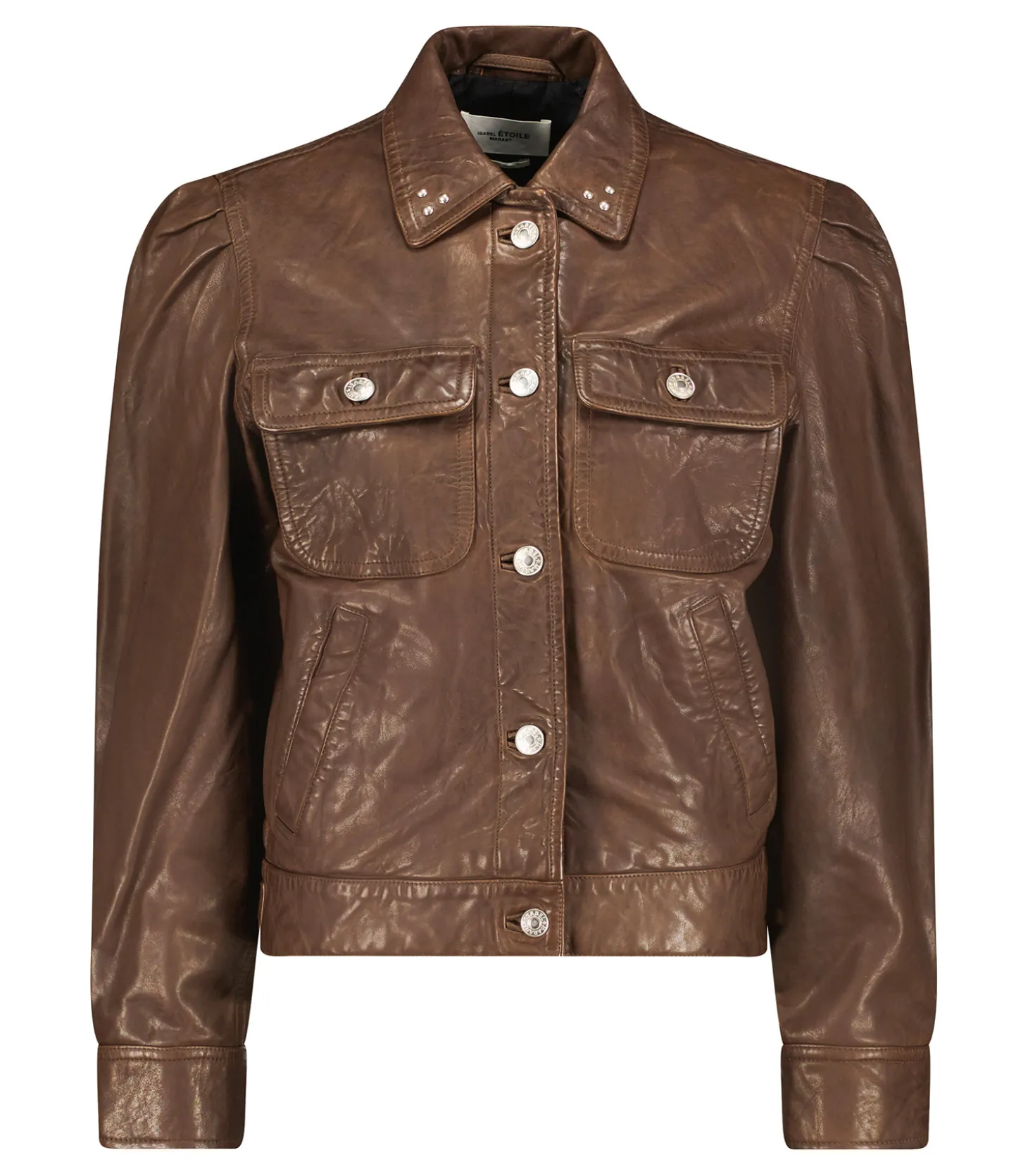 Veste en cuir Bering Dark Khaki-Marant Étoile Cheap