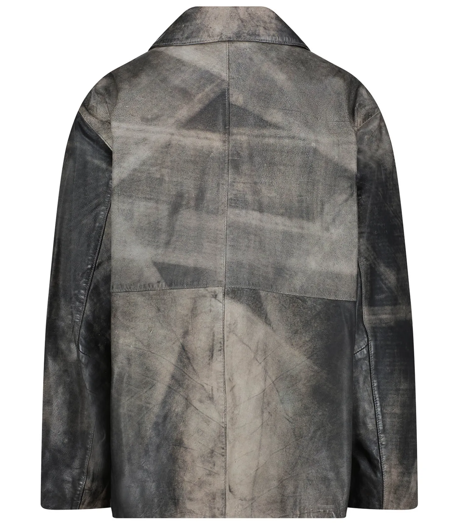 Veste en cuir Presley Fossil Grey-LAMARQUE Sale